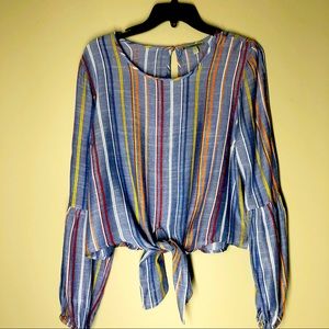 Charlotte Russe Tie Waist Top Size M